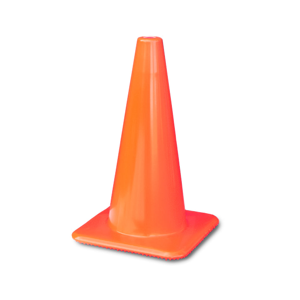 Tri-Glo 18" 3lb Orange Wide Traffic Cone