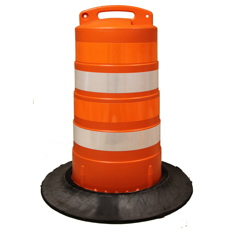 HDPE Director Traffic Drum with 4" 3M Diamond Grade Reflective Sheeting-1