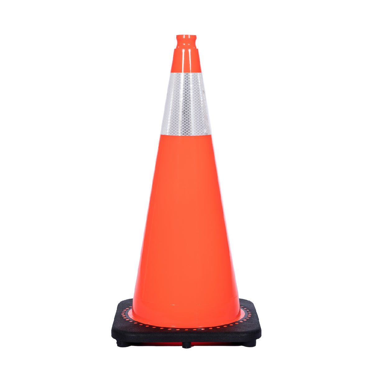Revolution 28" 7lb Orange Wide Traffic Cone with 6" 3M Reflective Collars-1