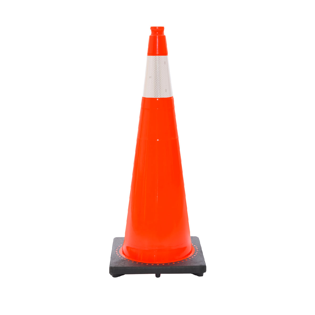 Revolution 36" 10lb Orange Wide Traffic Cone with 6" 3M Reflective Collars