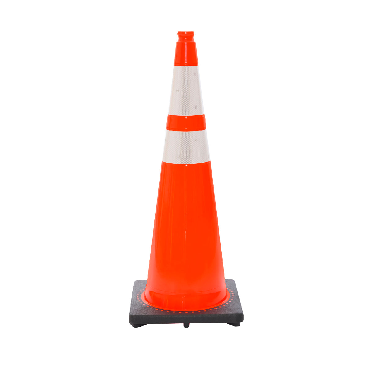 Revolution 36" 10lb Orange Wide Traffic Cone with 6" and 4" 3M Reflective Collars-1