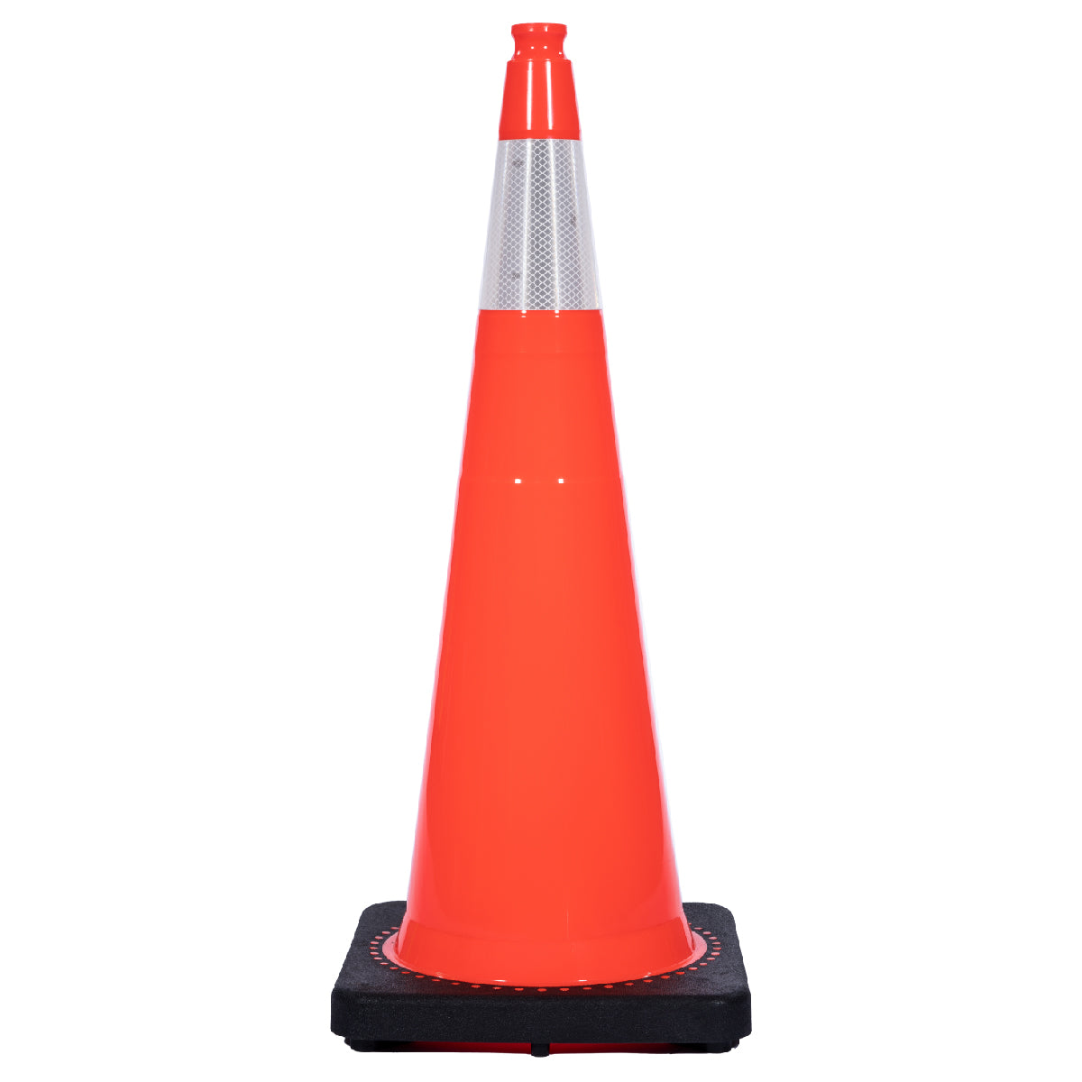 Revolution 36" 12lb Orange Wide Traffic Cone with 6" 3M Reflective Collars